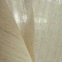 Toile fine coton et lin melanges tissage lache et serre creme chine 4
