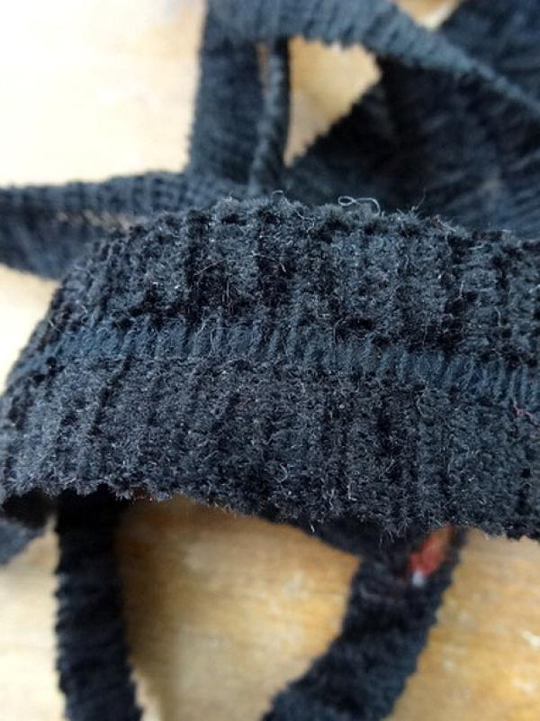 Tresse a border biais velours noir 1 