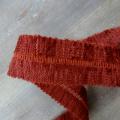 Tresse a border biais velours rouille 1