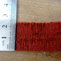Tresse a border biais velours rouille 2 