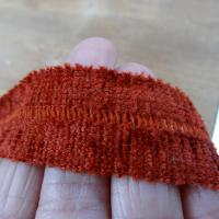 Tresse a border biais velours rouille 3 