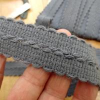 Tresse a border gris moyen 