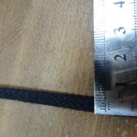 Tresse plate coton noir 2