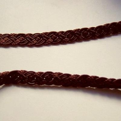 Tresse rayonne marron caramel 