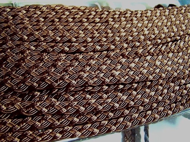Tresse rayonne marron caramel 1