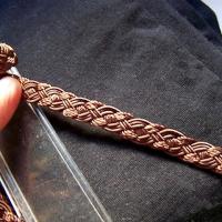 Tresse rayonne marron caramel 2