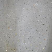 Tulle blanc casse a paillettes 0 1