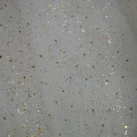 Tulle blanc casse a paillettes 1