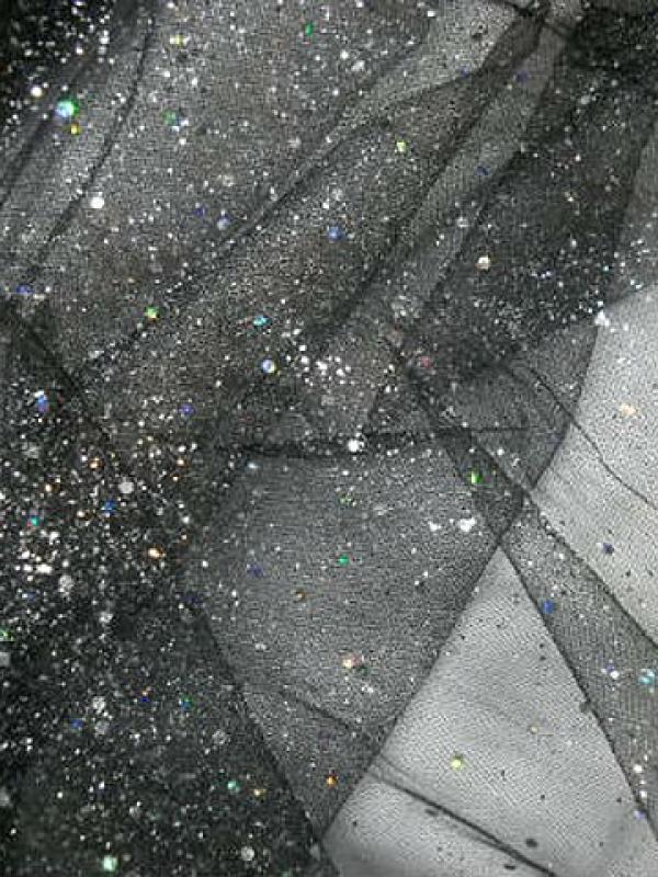 Tulle noir a paillettes 1 
