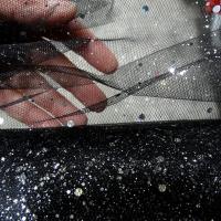 Tulle noir paillettes projetees 3