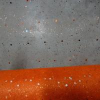 Tulle orange paillettes projetees 1 