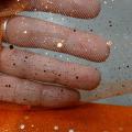 Tulle orange paillettes projetees 2 