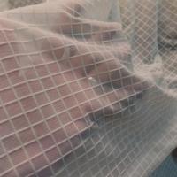 Tulle resille lycra ecru motif croisillons 2 