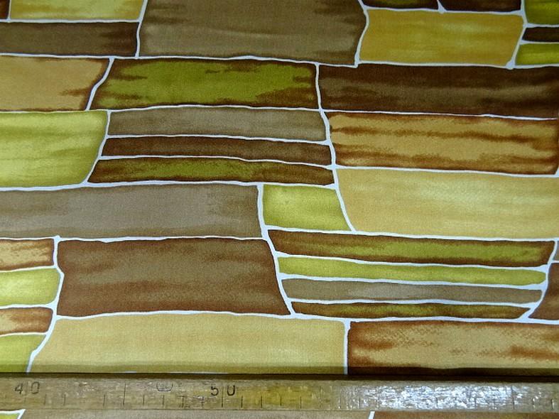 Twill de soie motif graphique vintage teintes automne 4 1