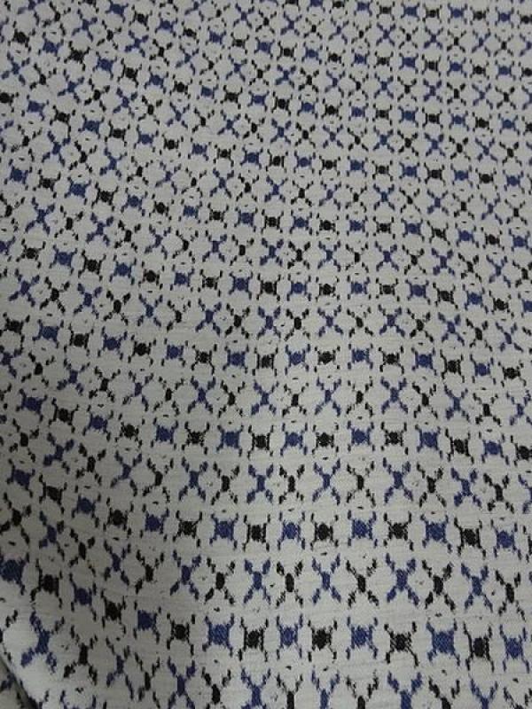 Twill de viscose blanc casse petits motifs 1 