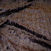 Velours a sequins marron chocolat 2 1