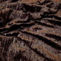 Velours a sequins marron chocolat 2 2