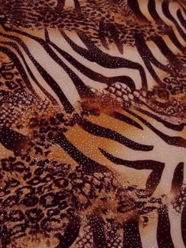 Velours aubergine reversible motifs zebre serpent leopard 1 
