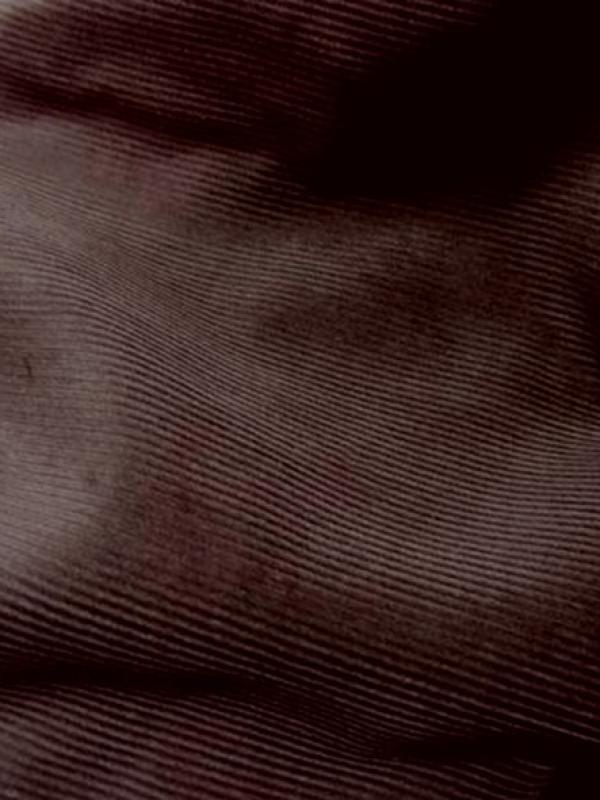 Velours cotele marron chocolat 2 
