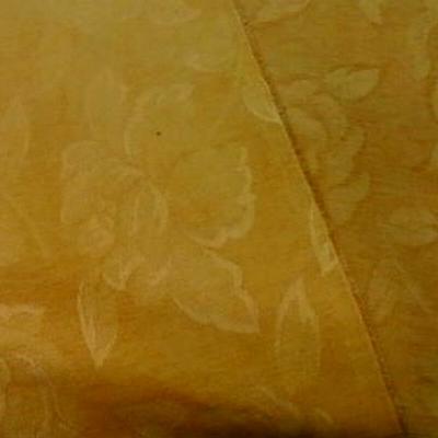 Velours coton ameublement façonné jaune orange 1