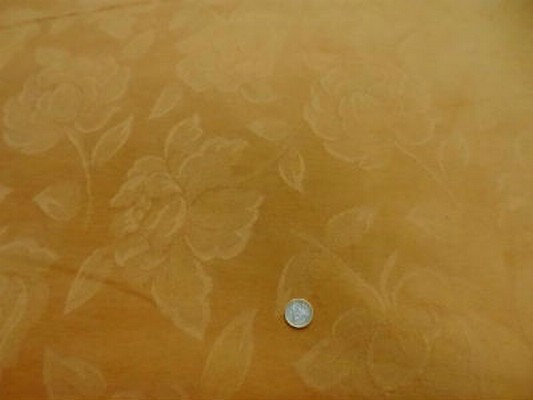 Velours coton ameublement façonné jaune orange 4