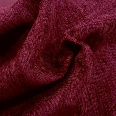 Velours d ameublement chenille teinte bordeaux 3 