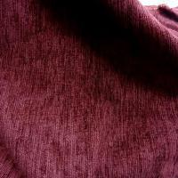 Velours d ameublement chenille teinte bordeaux 5 