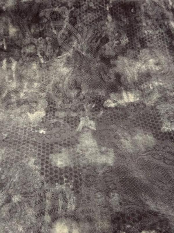 Velours de coton ras imprime tons gris 1 