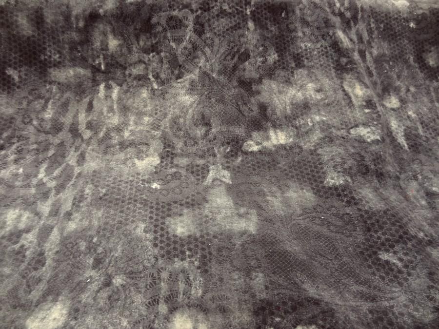Velours de coton ras imprime tons gris 1