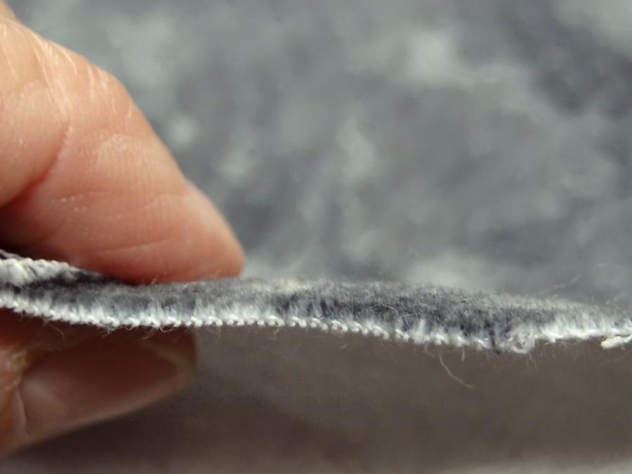 Velours de coton ras imprime tons gris 6