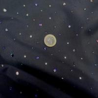 Velours double faces bleu nuit et gris strass 1 
