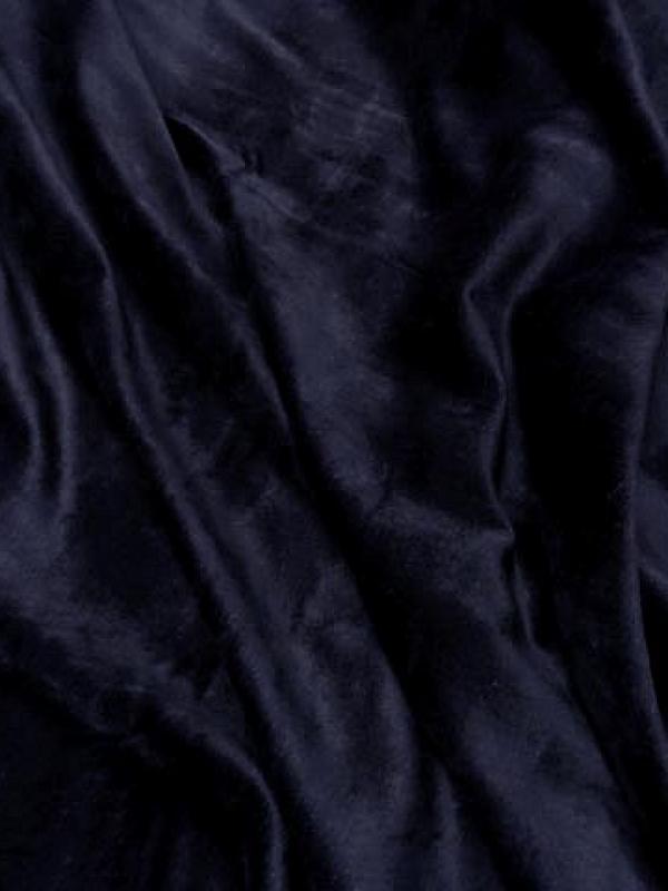 Velours eponge bleu marine