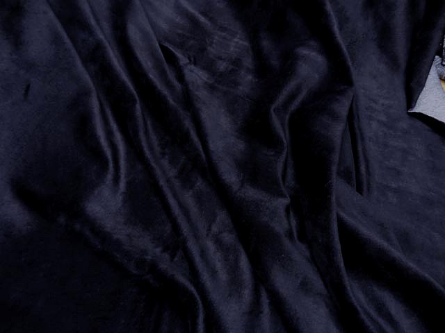 Velours eponge bleu marine