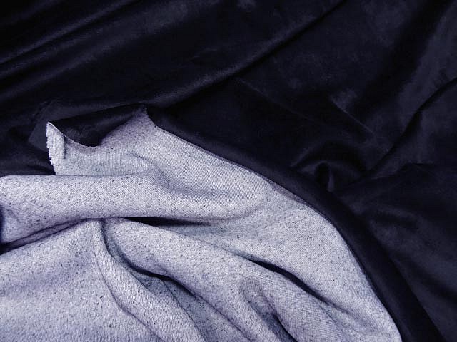 Velours eponge bleu marine2