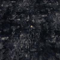 Velours gris bleute degrade motif dentelle 