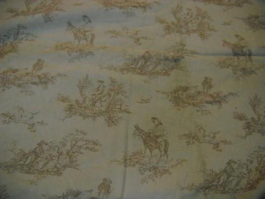 Velours impression toile de jouy 1 