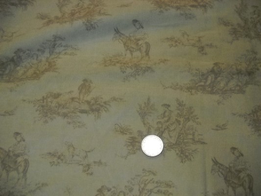 Velours impression toile de jouy 2