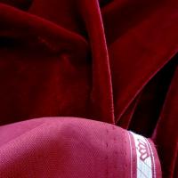 Velours micro fibre bordeaux griotte 4 