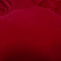 Velours micro fibre rouge groseille 1 
