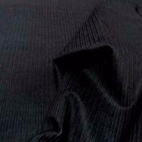 Velours noir cotele face bleue 1