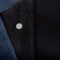 Velours noir cotele face bleue 2