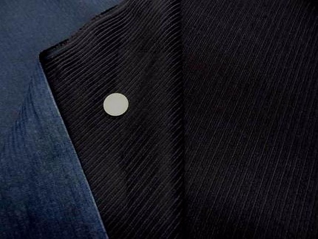 Velours noir cotele face bleue 2