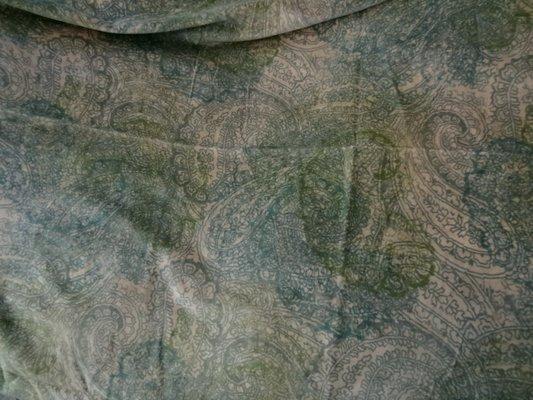 Velours ras camaieu kaki vert 01