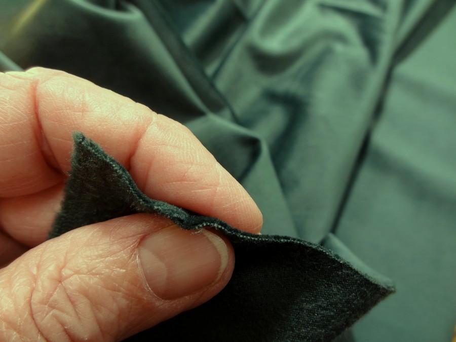 Velours ras vert bouteille 1 1