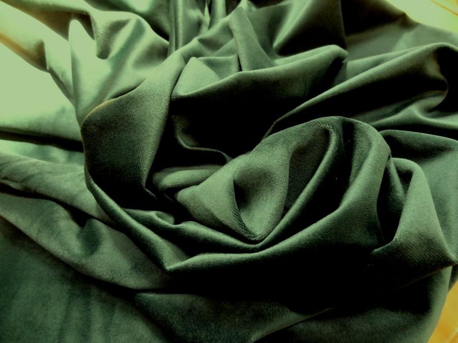 Velours ras vert bouteille 2 1
