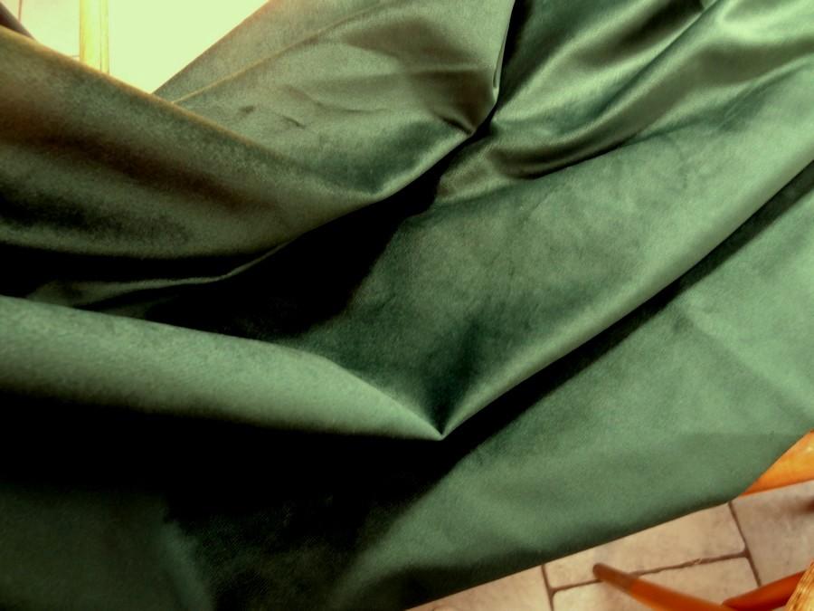 Velours ras vert bouteille 7 1