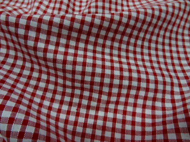 Vichy coton rouge blanc
