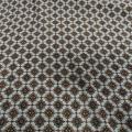 Viscose blanc casse motifs vintage moutarde et tilleul 1 