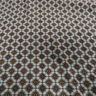 Viscose blanc casse motifs vintage moutarde et tilleul 1 