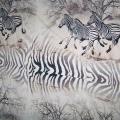 Viscose blanc casse zebres au galop 4 